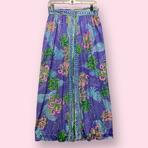 Vintage 60’s Psychedelic Print Pin Up Swim Cover Skirt Saks Fifth Avenue